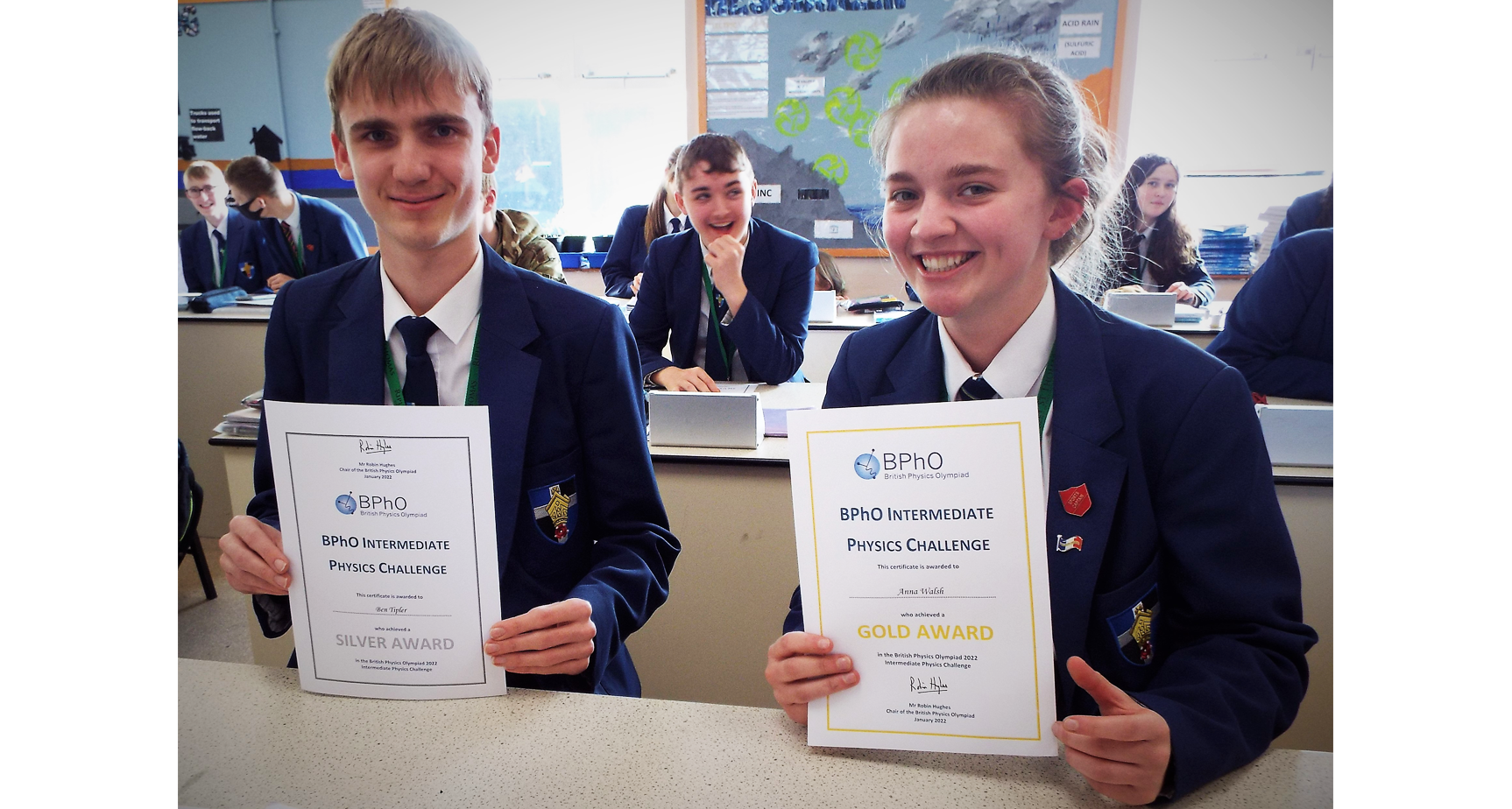 Success for Years 11 and 12 in British Physics Olympiads - Ripley St Thomas