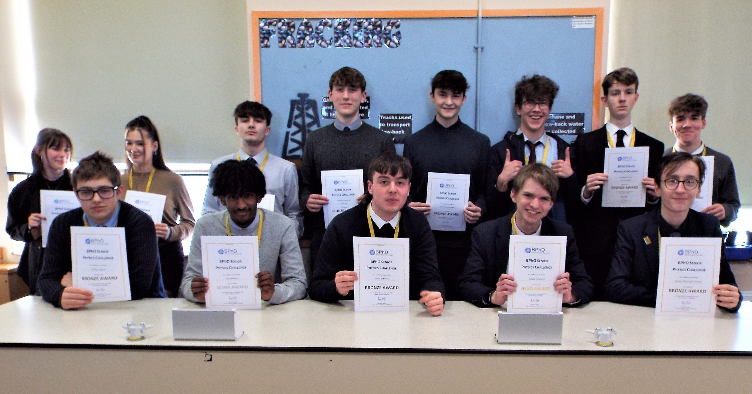 Success for Years 11 and 12 in British Physics Olympiads Ripley St Thomas