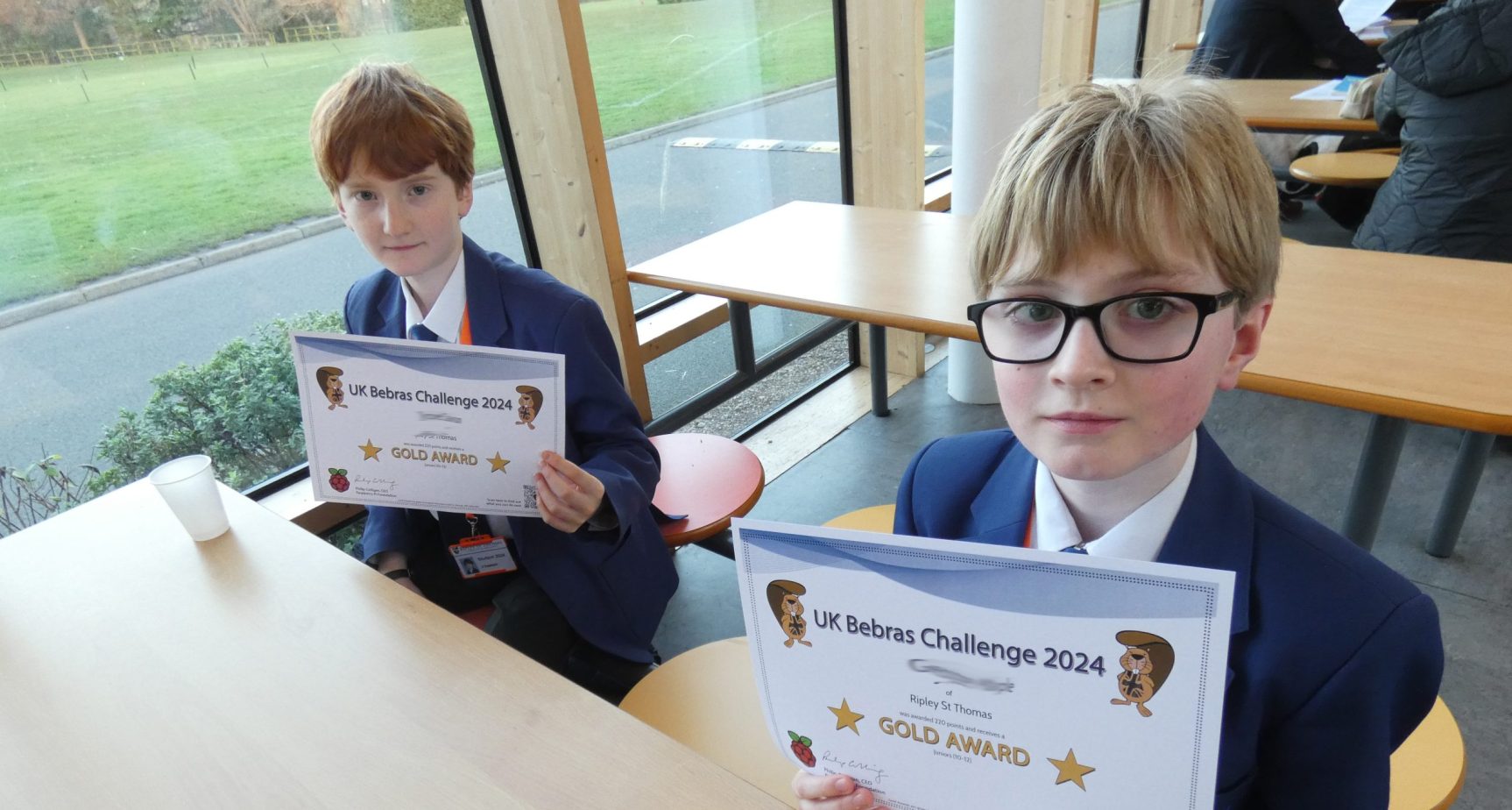 Bebras Challenge and Cyber First Girls top of the class - Ripley St Thomas